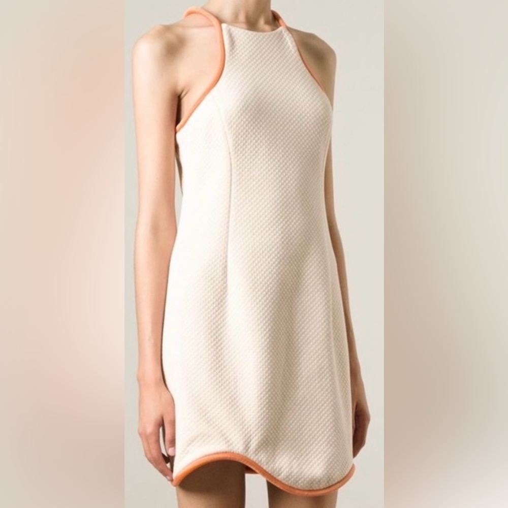 3.1 Phillip Lim Textured Tank Dress with Silk Orange Banding Size 2